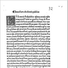 Senensium oboedientia publica Alexandro VI.praestita