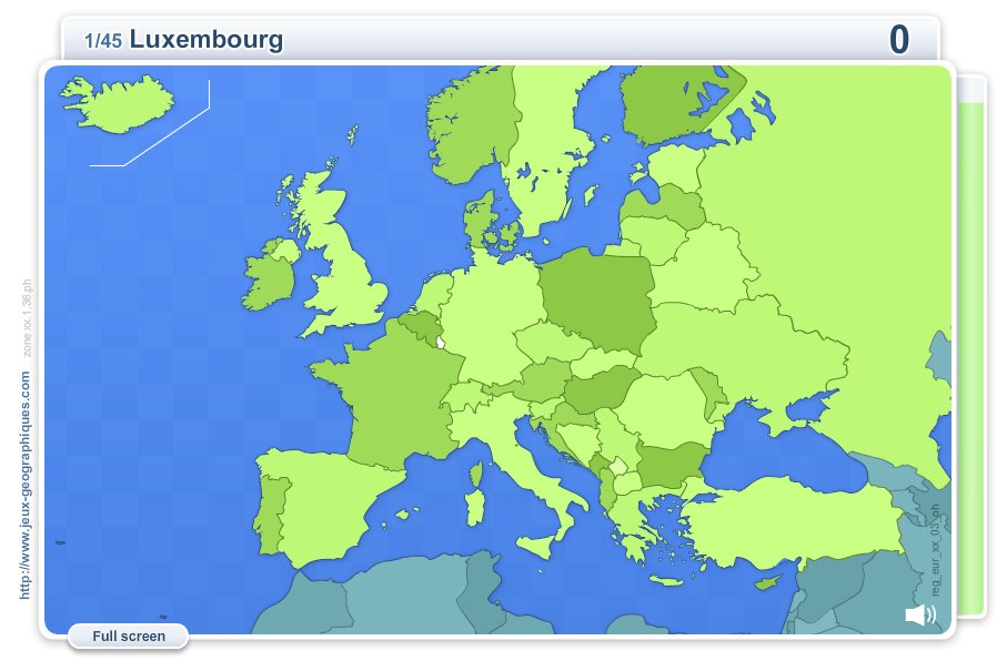 Geo Quizz Europe . Geography map games