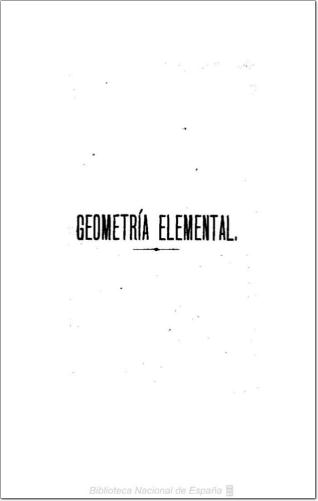 Geometría elemental