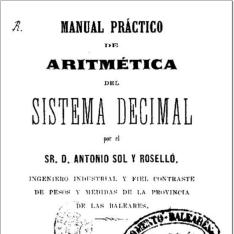 Manual práctico de aritmética del sistema decimal