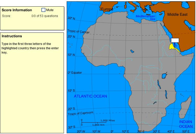 Countries of Africa. Expert. Sheppard Software