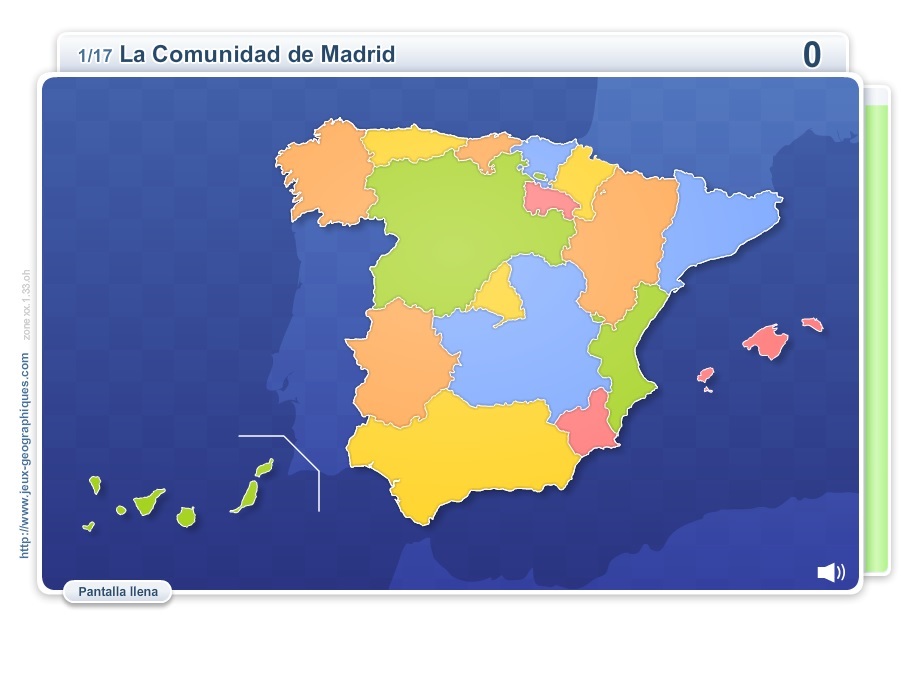 mapa interactivo comunidades de españa Mapa interactivo de España Comunidades de España. Juegos 