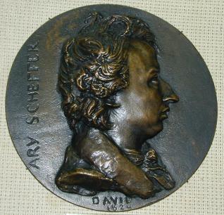 Medallón con el retrato de Ary Schifffer