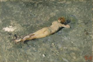 Desnudo en la playa de Portici