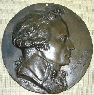 Medallón con el retrato de Maximilien de Robespierre