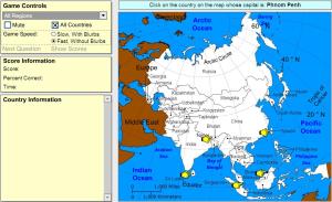 Capitals of Asia. Intermediate. Sheppard Software