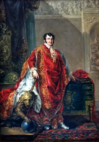 Fernando VII, con el hábito de la Orden del Tosión de Oro