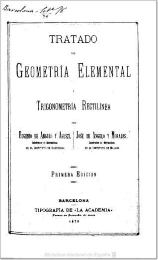 Tratado de geometría elemental y trigonometría rectilínea