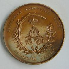 Medalla que conmemora la victoria de Alfonso XII sobre los carlistas