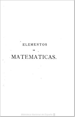 Elementos de matemáticas.