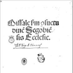 Missale secundum consuetudinem Segobiensis ecclesiae