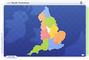 Counties of England . Geography map games