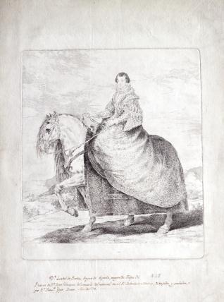 Retrato ecuestre de Doña Isabel de Borbón