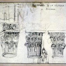 Capiteles de la iglesia chica de Anzano, Huesca