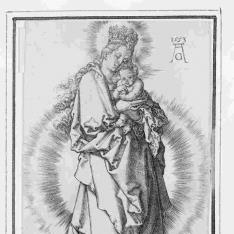 La Virgen de pie con el Niño