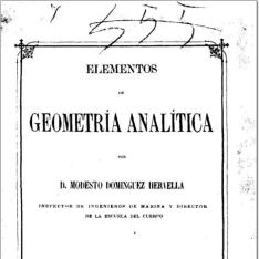 Elementos de geometría analítica
