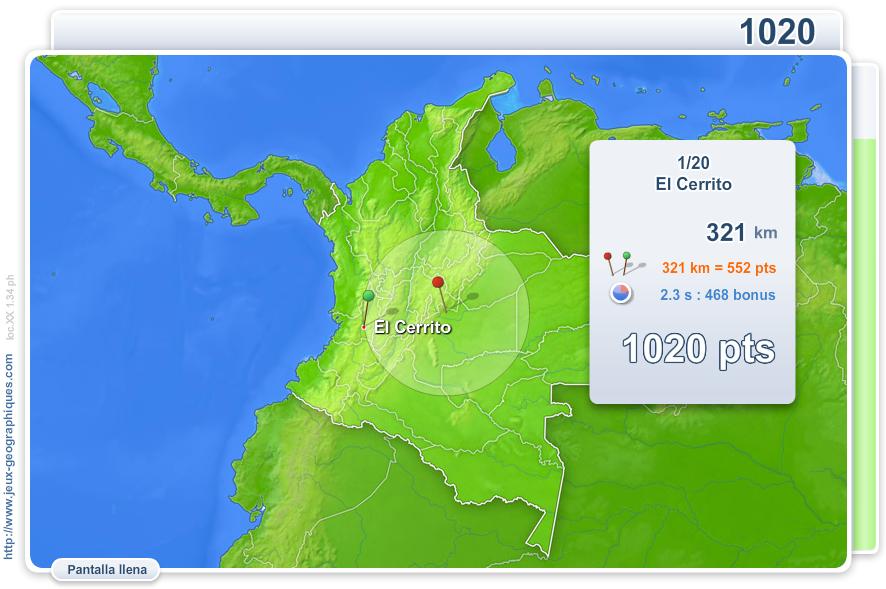 Ciudades de Colombia. Juegos Geográficos