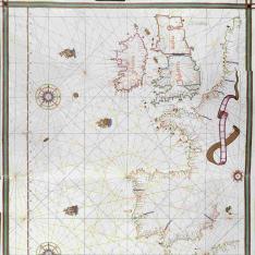 Carta portulana del Océano Atlántico Nororiental