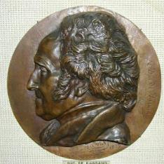 Medallón con el retrato de Hugues- Bernard Maret
