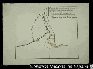 Plano del Rio y Ciudad de Santo Domingo