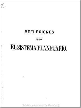 Reflexiones sobre el sistema planetario