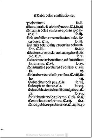 Constituciones del Arzobispado de Toledo