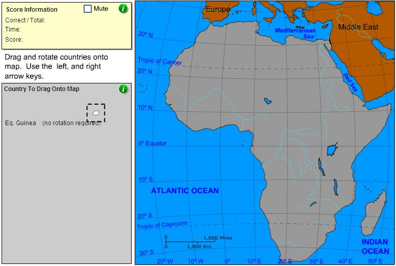Countries of Africa. Geographer. Sheppard Software