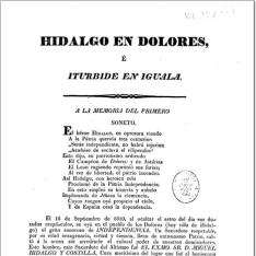 Hidalgo en Dolores e Iturbide en Iguala