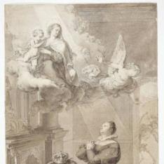El milagro (La reina María Cristina de Borbón encomienda a la Virgen del Carmen la salud de Fernando VII)