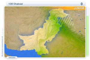 Cities of Pakistan Junior . Geography map games