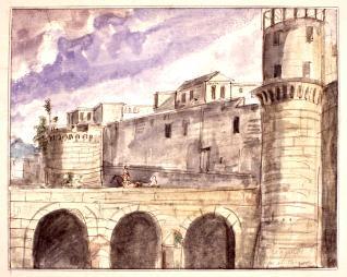 Vista del Castel Nuovo de Nápoles
