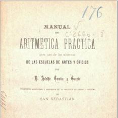 Manual de aritmética práctica para uso de los alumnos de las escuelas de artes y oficios