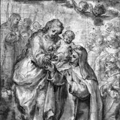 La Virgen con el Niño, Santa Teresa de Jesús y otros santos