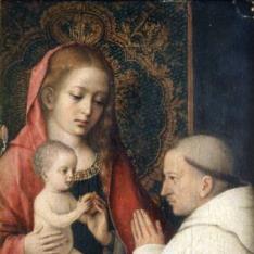 Virgen con Niño y San Bernardo