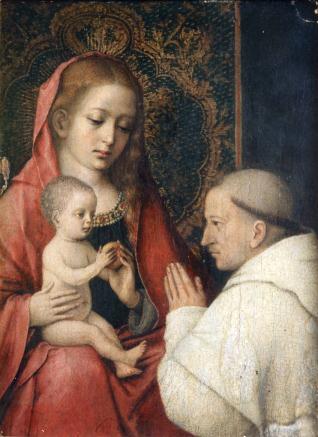 Virgen con Niño y San Bernardo