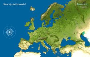 Bergketens van Europa. Toporopa