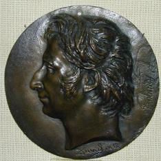 Medallón con el retrato de François Jean Dominique Arago