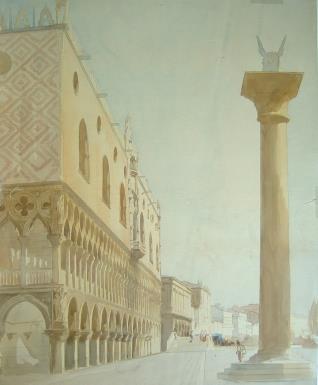 Vista del Palacio Ducal de Venecia