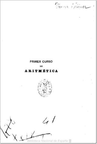 Primer curso de aritmética