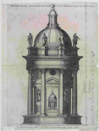 Noveno Diseño. Alzado del Sagrario del altar mayor