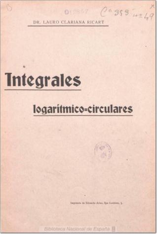 Integrales logarítmico-circulares