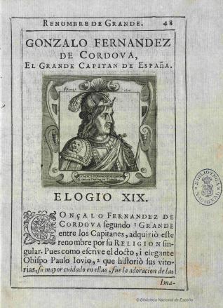 Retrato de Gonzalo Fernández de Córdoba