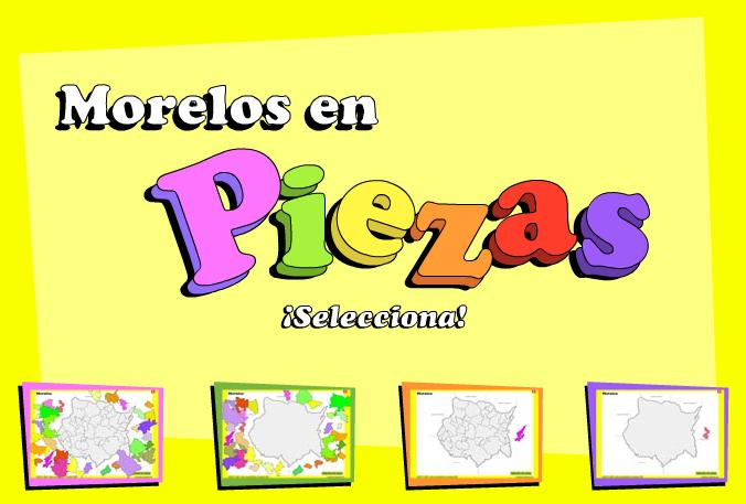 Municipios de Morelos. Puzzle. INEGI de México