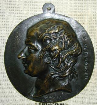 Medallón con el Retrato de J.P de Beranger