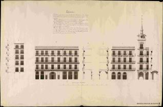 Proyectos de reconstrucción de la Plaza Mayor y del Portal de Cofreros de Madrid tras el incendio de Agosto de 1791