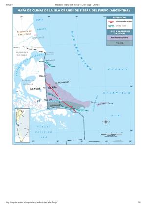 Mapa climático de Isla Grande de Tierra del Fuego. Mapoteca de Educ.ar