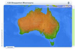 Cities of Australia Junior . Geography map games