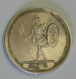 Medalla de la proclamación de Carlos IV en Queretaro