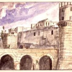 Vista del Castel Nuovo de Nápoles