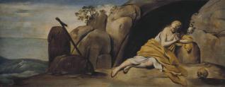 La Magdalena penitente en la gruta de Sainte-Baume